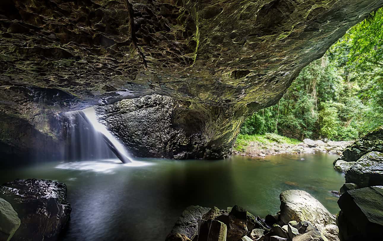 Natural Bridge in Springbrook National Park - House Sitting Gold Coast